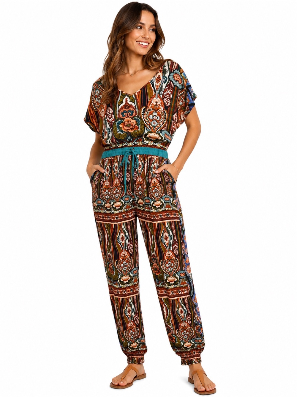 Desigual Boho Multi-color Jumpsuit